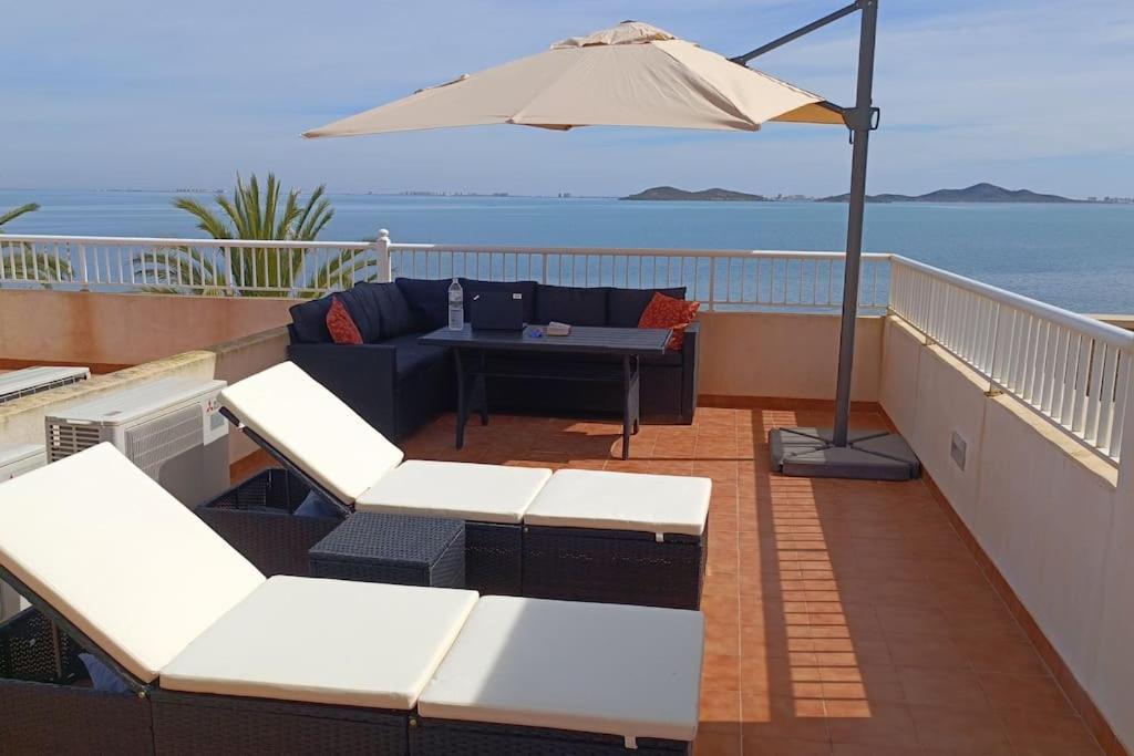 Top Floor Apartment Beachhouse, Beautiful Sea View, On The Beach! Cartagena Eksteriør bilde