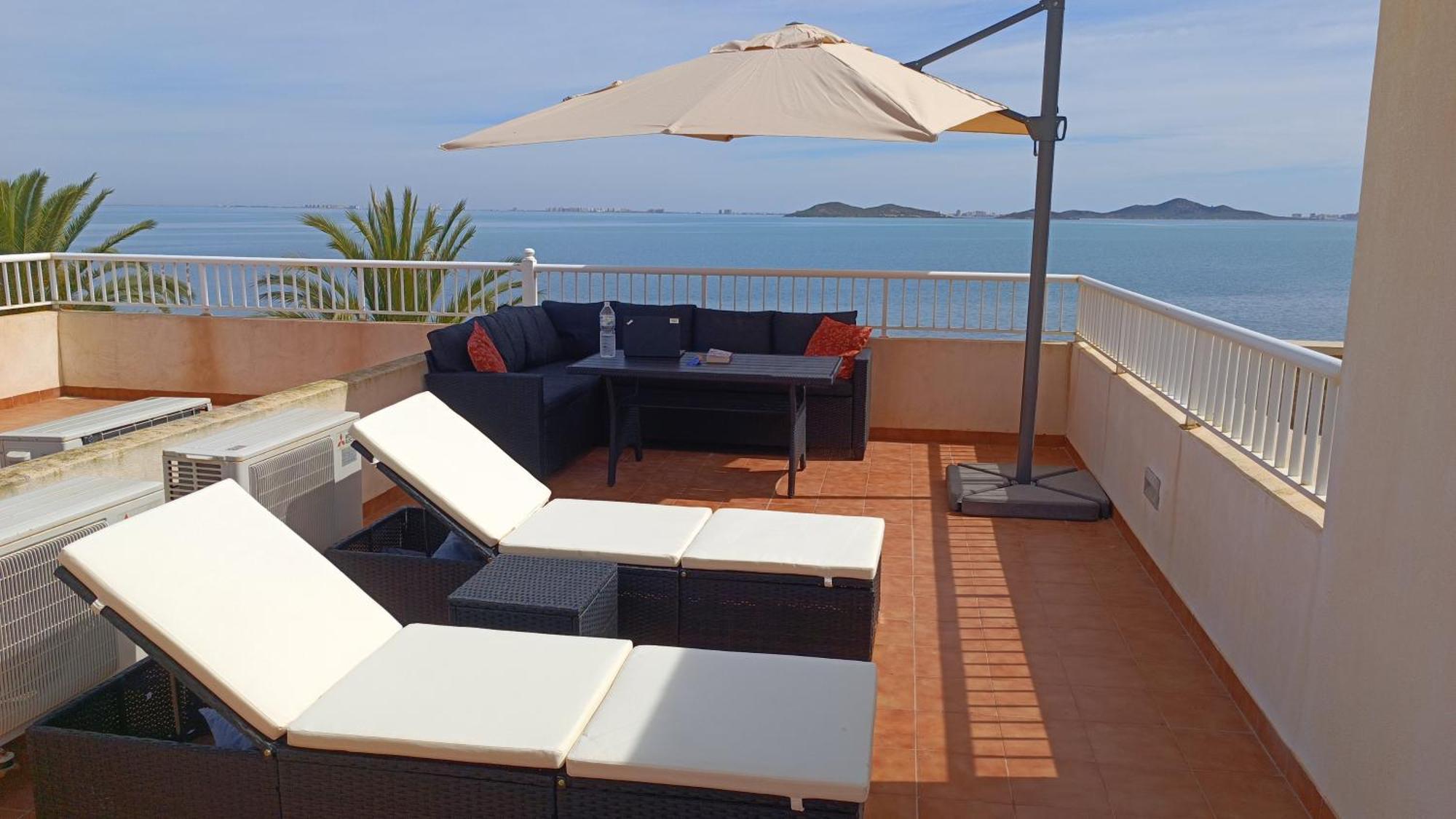 Top Floor Apartment Beachhouse, Beautiful Sea View, On The Beach! Cartagena Eksteriør bilde